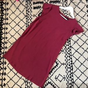 Adrienne Vittadini Flutter-Sleeve Shift Dress